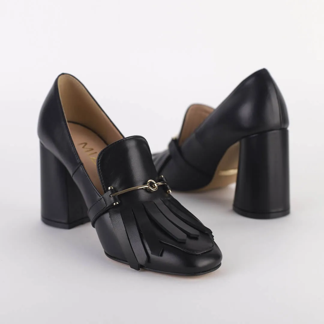 LIDER - chunky leather pumps