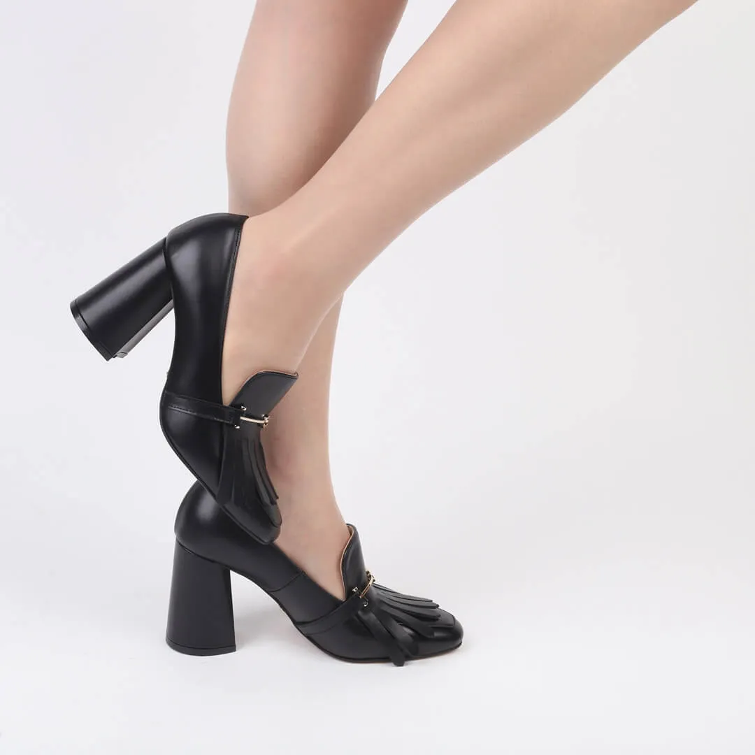 LIDER - chunky leather pumps