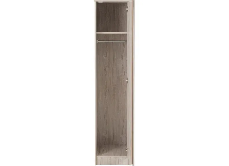 Malvern Single Door Wardrobe In Urban Snow