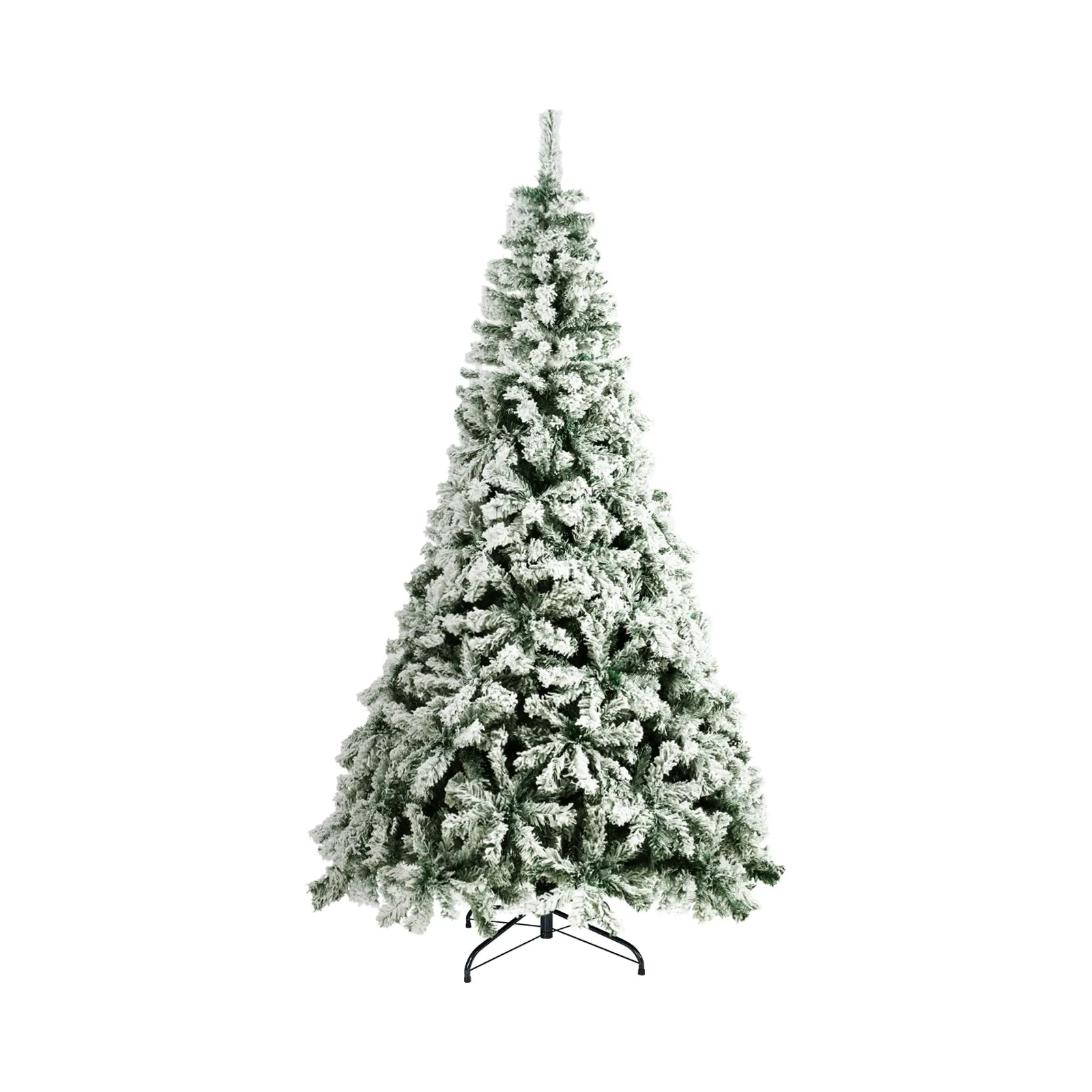 Mazam Christmas Tree 2.1M 7FT Xmas Trees Decoration White Snow Flocked 1050 Tips