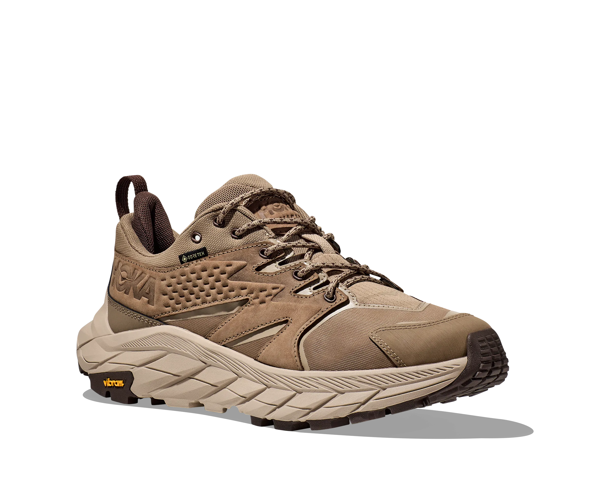 Men's Hoka Anacapa Low GTX Color: Dune/Oxford Tan