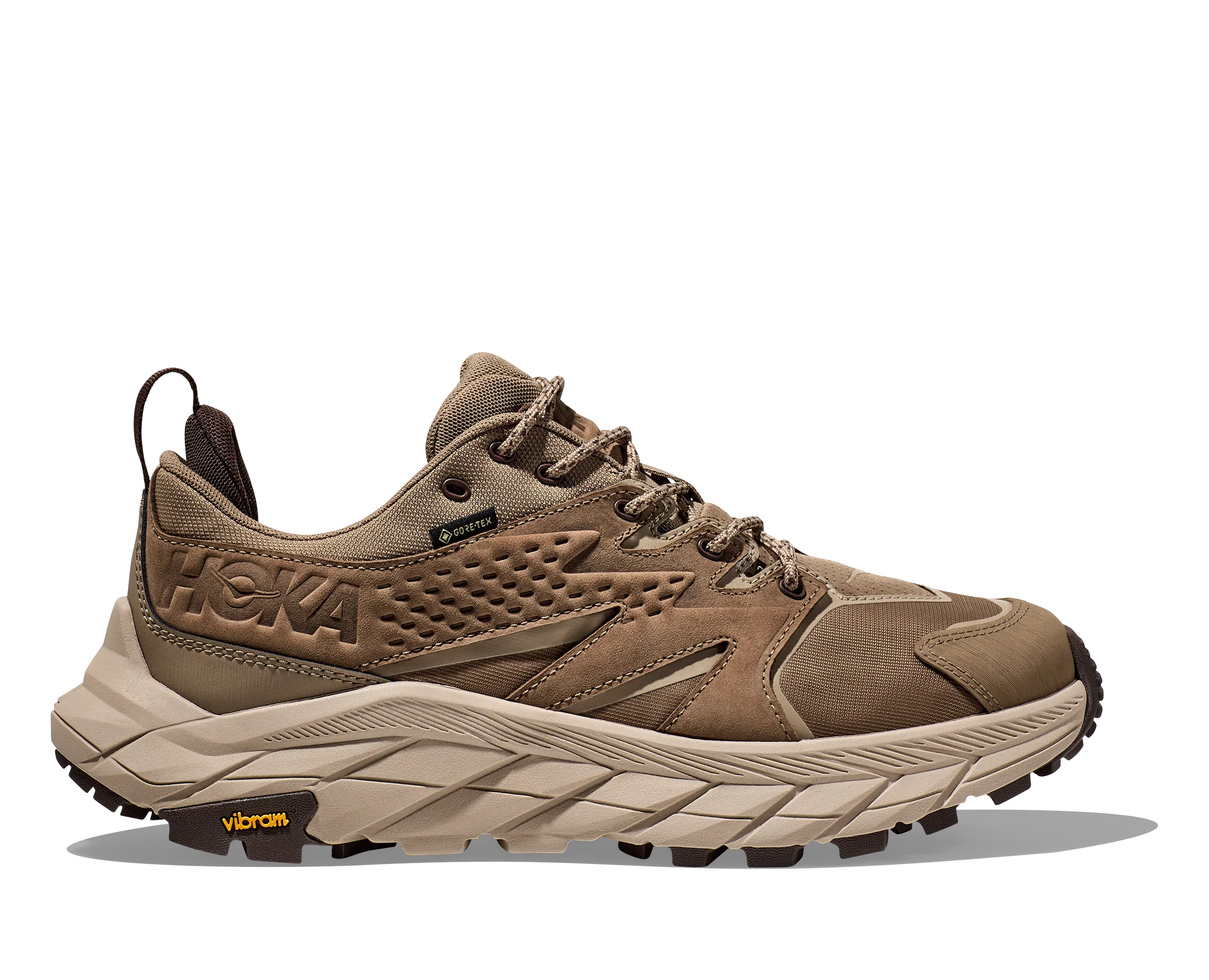 Men's Hoka Anacapa Low GTX Color: Dune/Oxford Tan