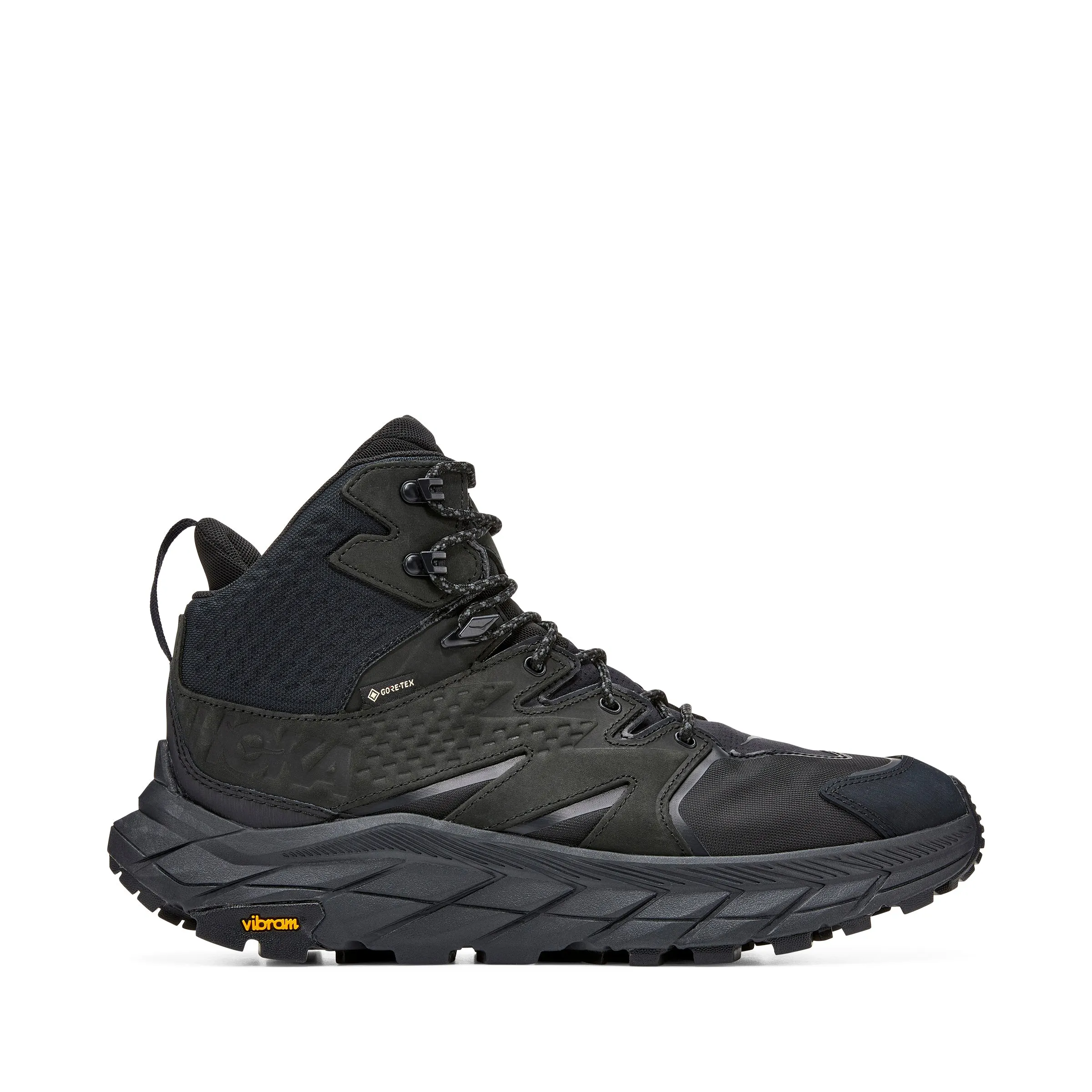 Men's Hoka One One Anacapa Mid GTX Color: Black/Black