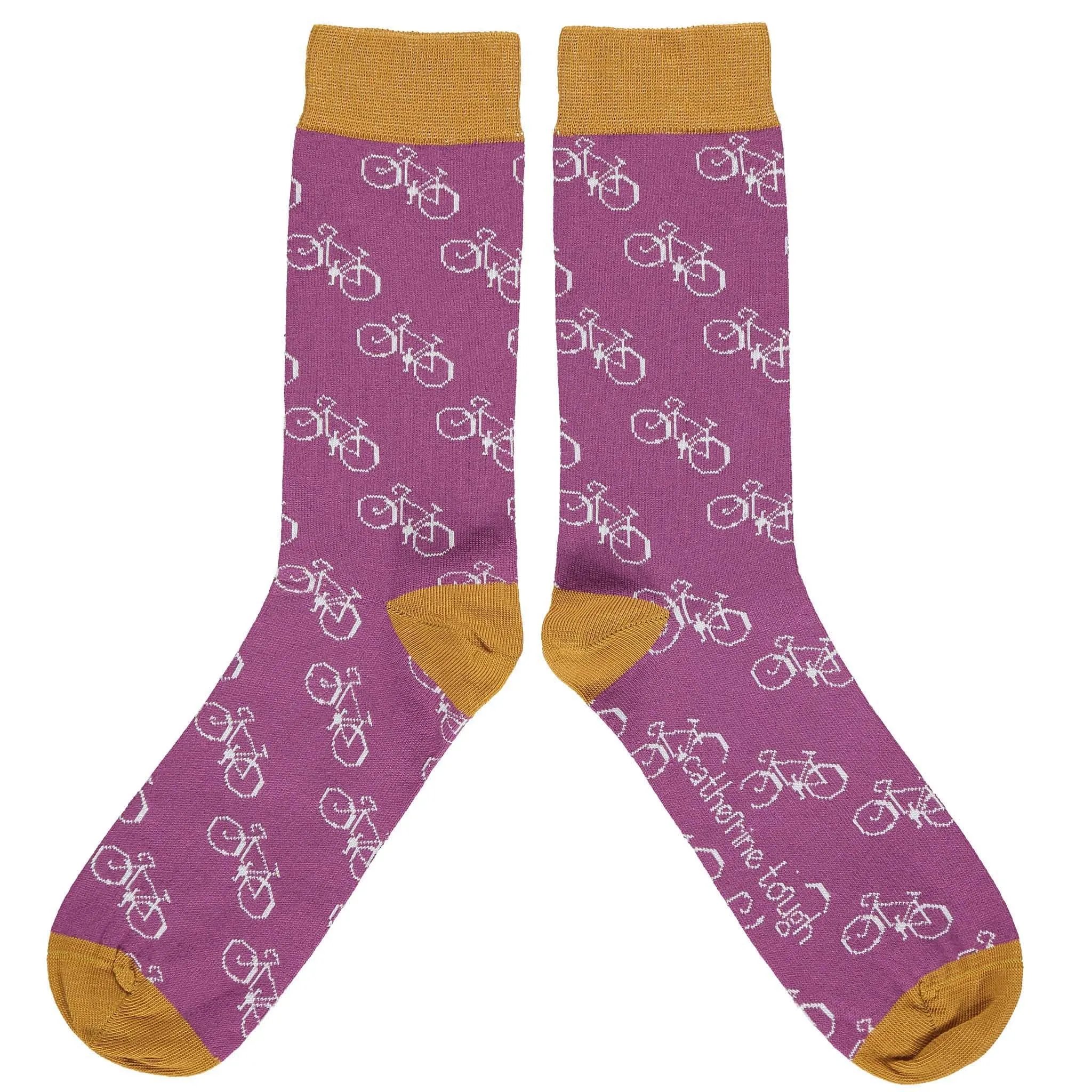 Men's Plum & Ginger Bike Organic Cotton Ankle Socks