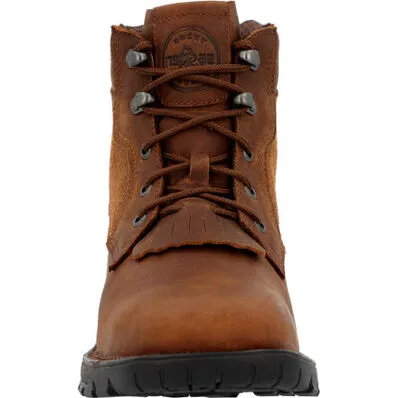 MEN'S ROCKY LEGACY 32 WATERPROOF WESTERN LACER - BROWN