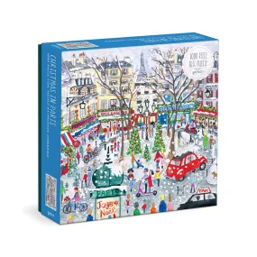 Michael Storrings Christmas In Paris 1000 Piece Jigsaw Puzzle