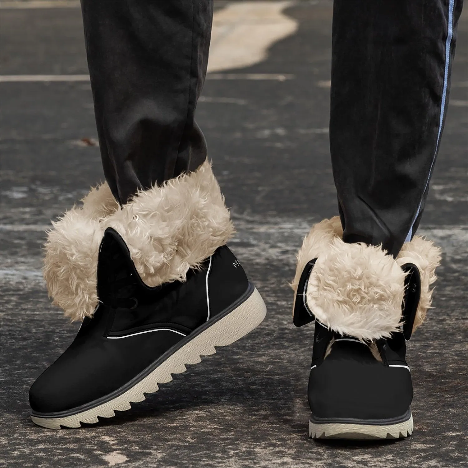 MISHA Cotton-pad Fur Lining Boots