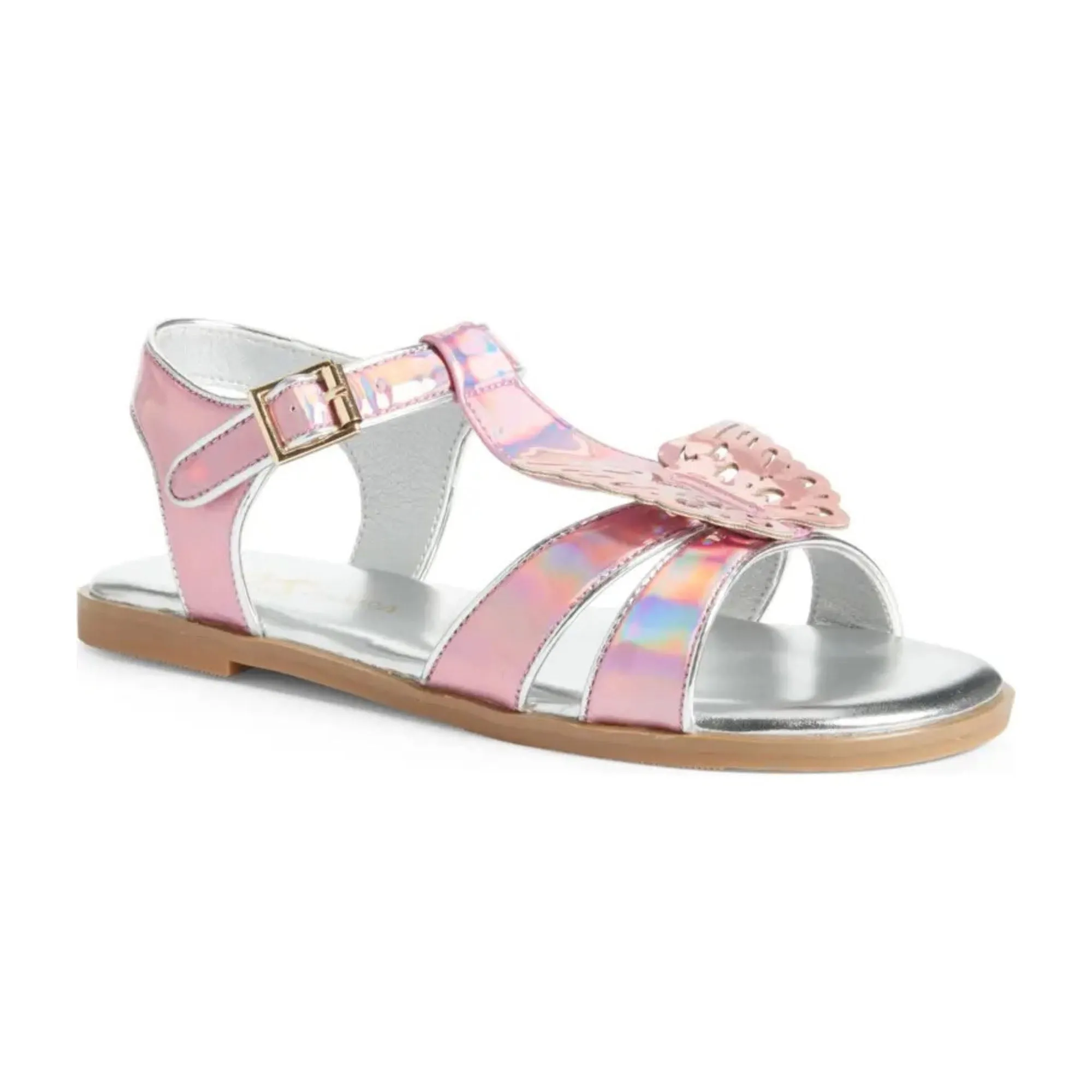 Miss Butterfly Sandal in Rainbow Iridescent - Kids