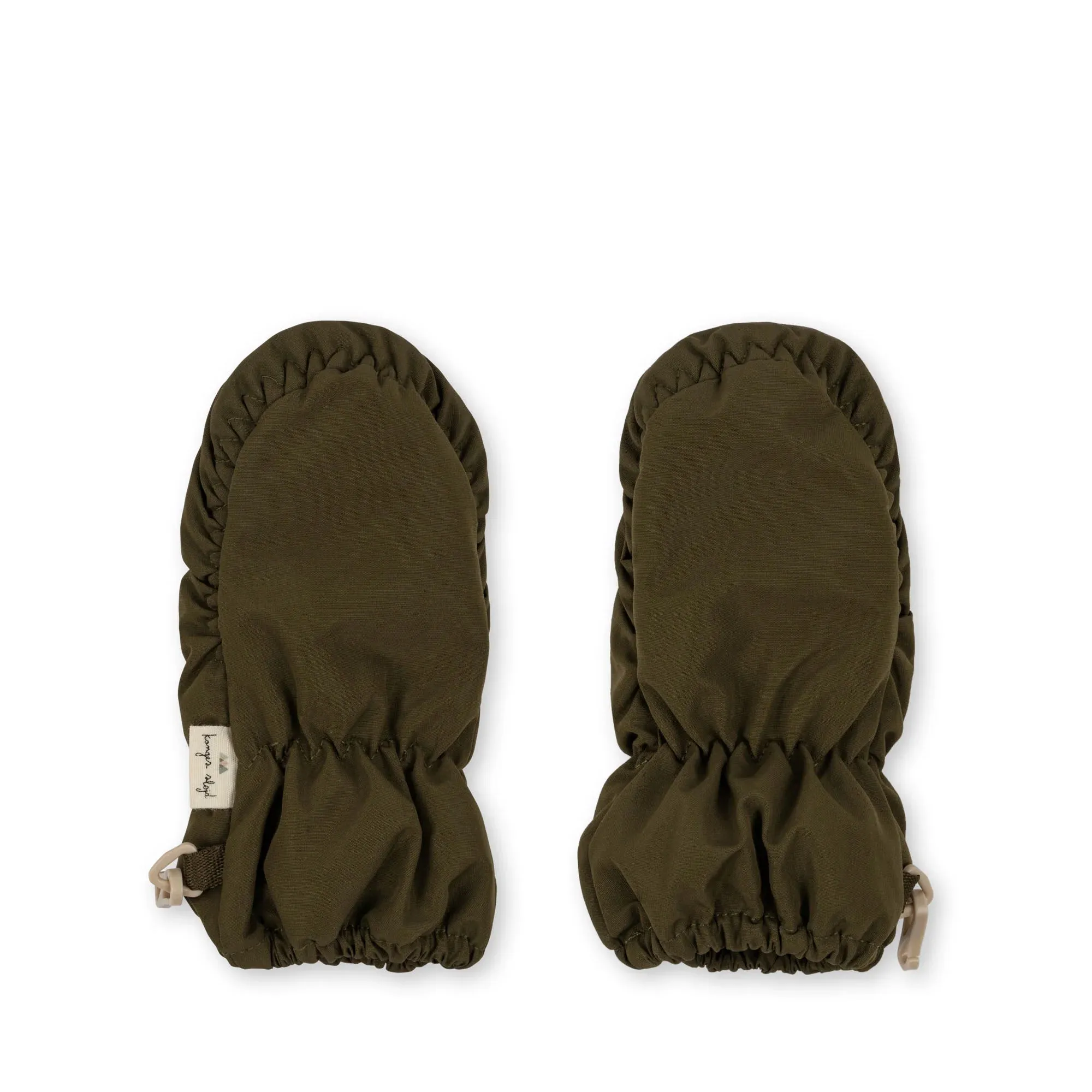 Nohr Snow Baby Mittens in Dark Olive