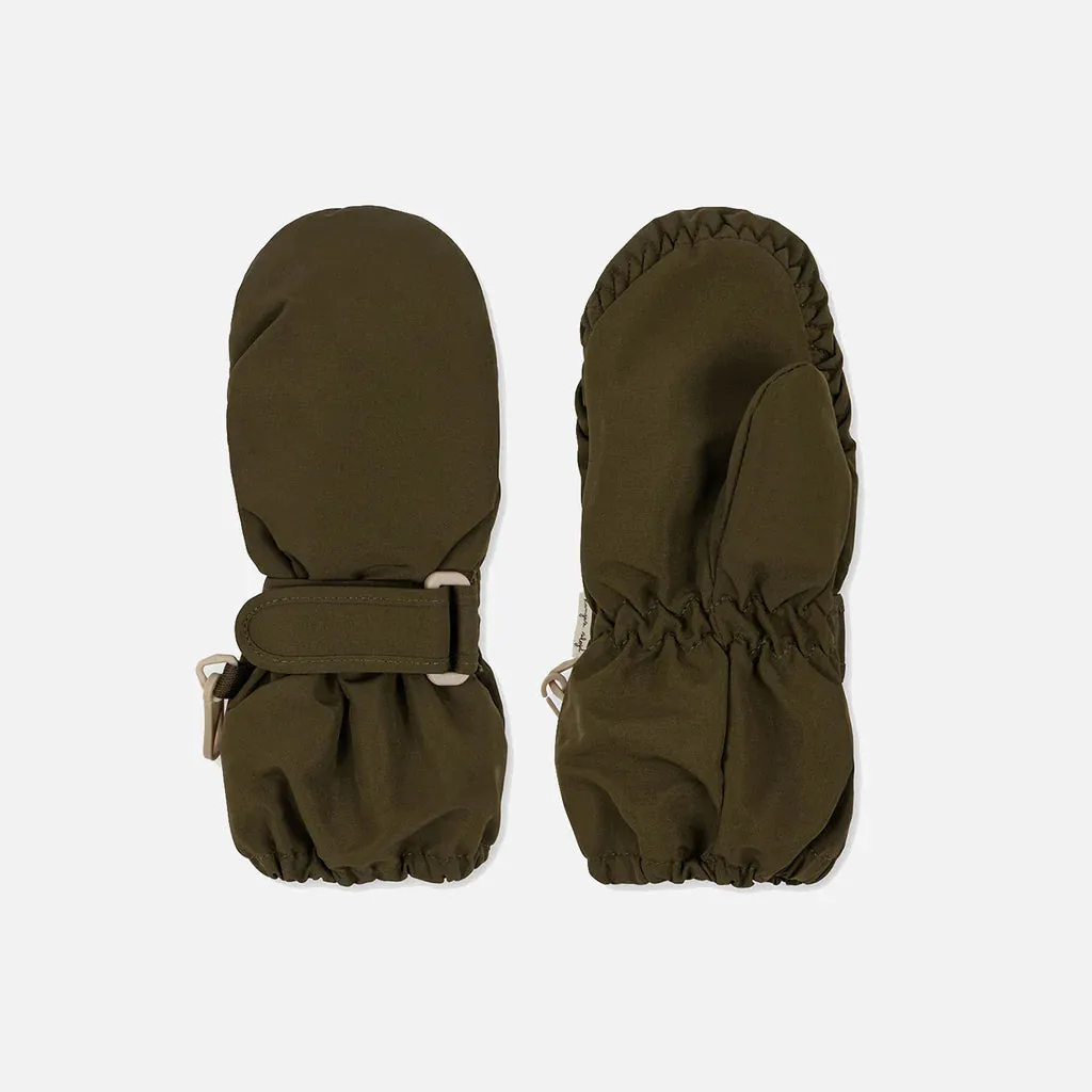 Nohr Snow Mittens in Dark Olive