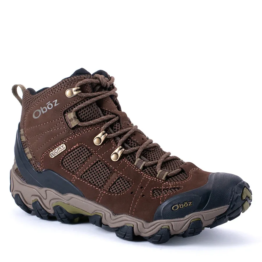 Oboz Men's Bridger Vent Mid B-Dry Slate Brown/Mayfly Green 24201MayflyGreen