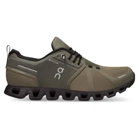 On Running Men's Cloud 5 Waterproof Shoe in Olive Black