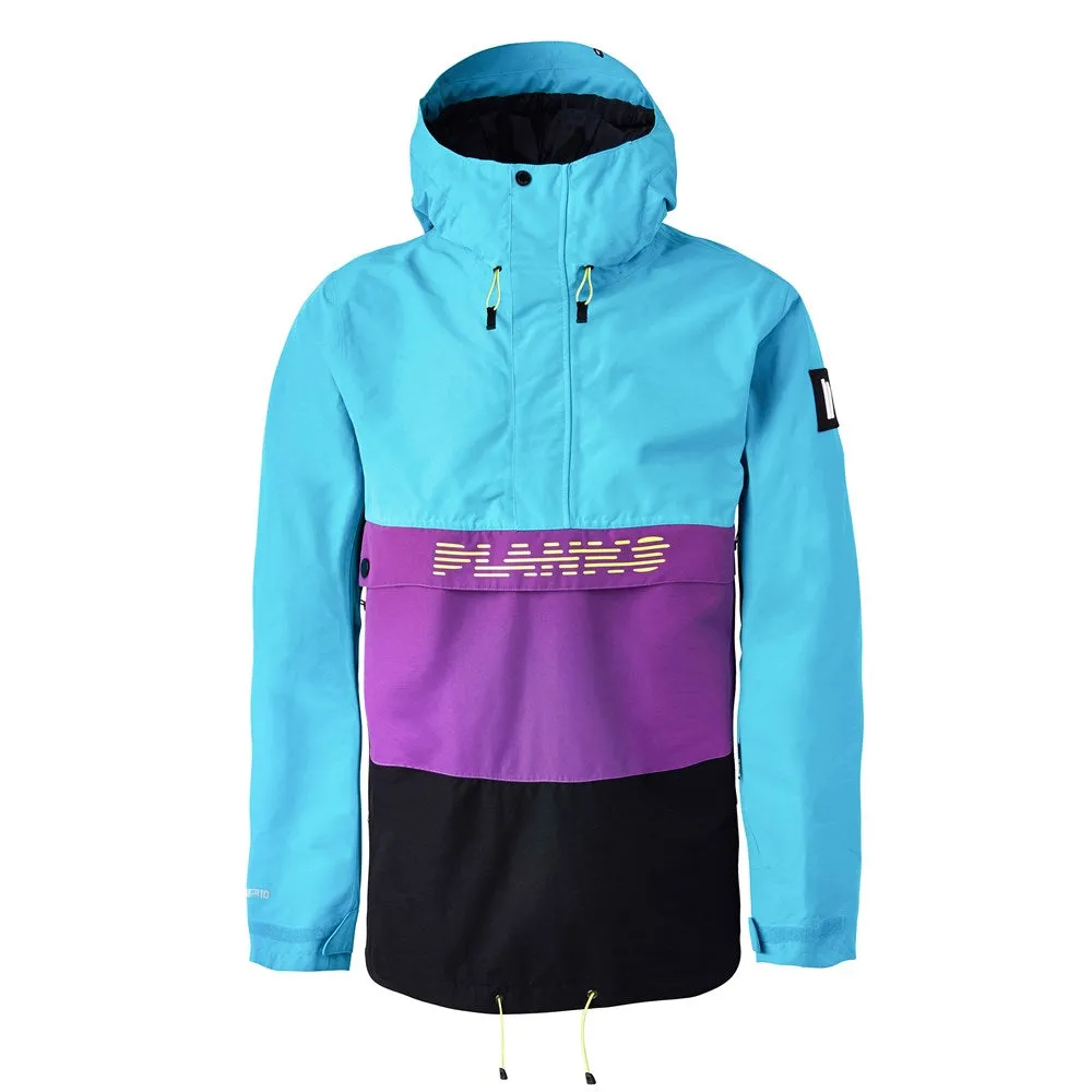 PLANKS Happy Days Anorak Men's Snow Jacket Petrol Blue