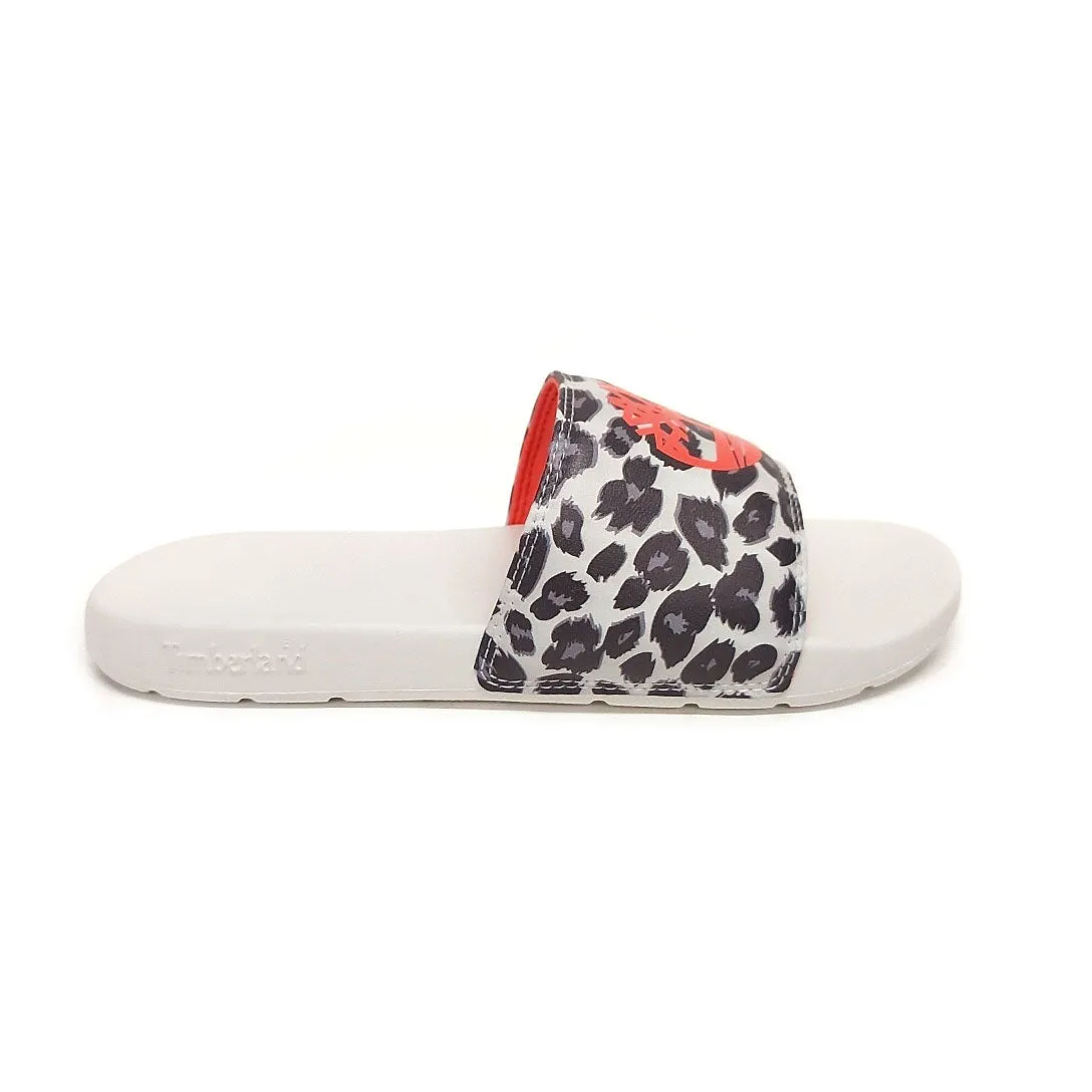 Playa Sands Slide Sandals with Animalier Print