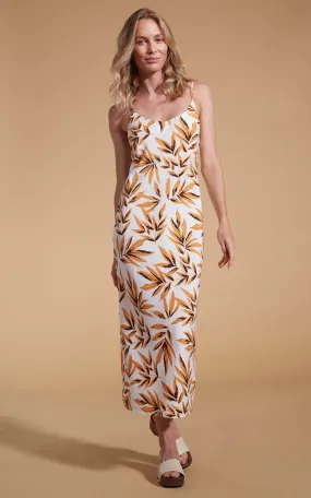 Sienna Midaxi Slip Dress in Tropic Natural