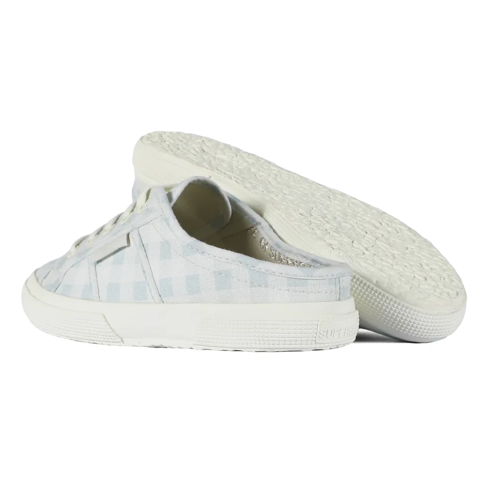 Superga X Drea Chong 2345 Mule Print Blue Check