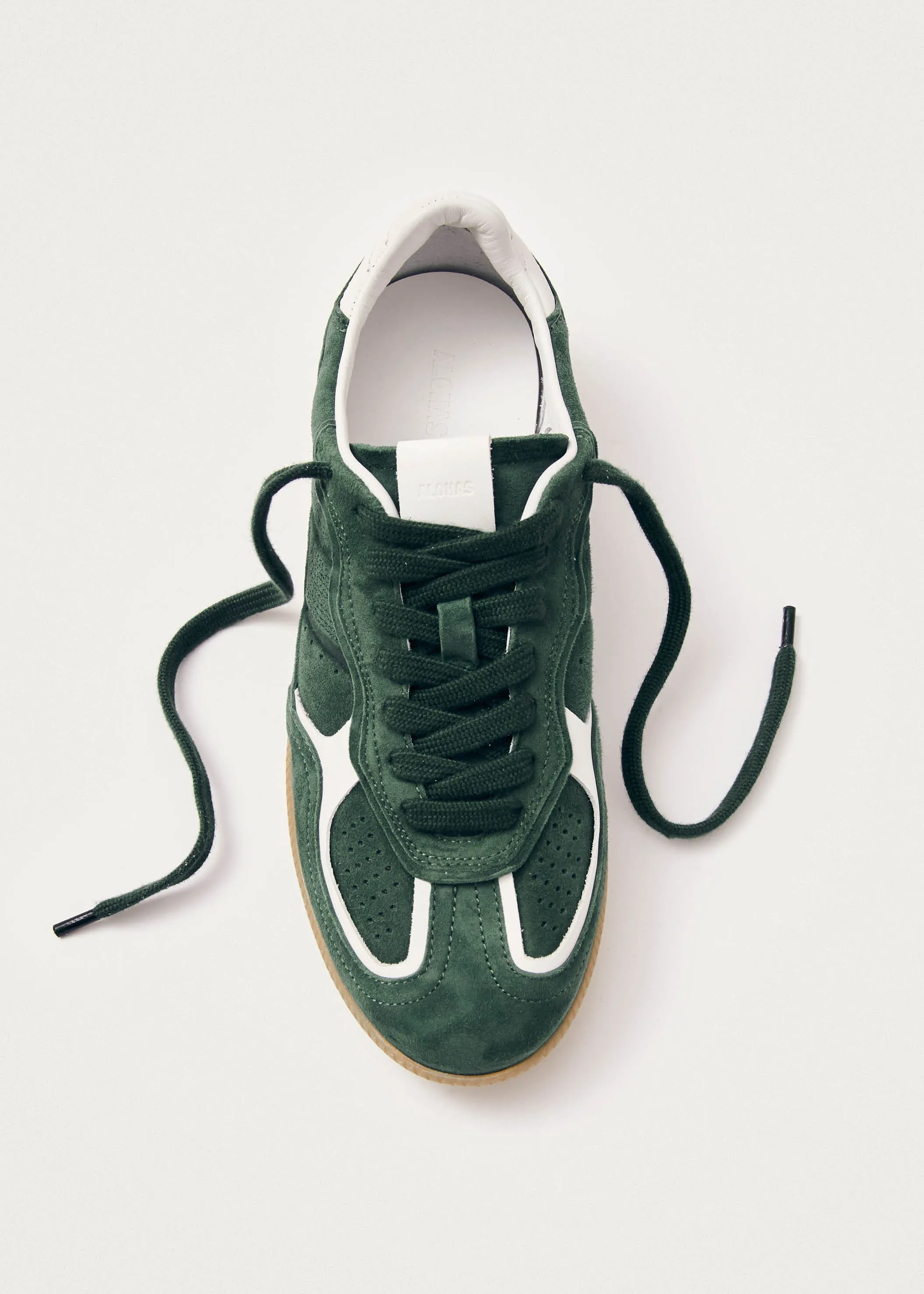 Tb.490 Rife Forest Green Leather Sneakers