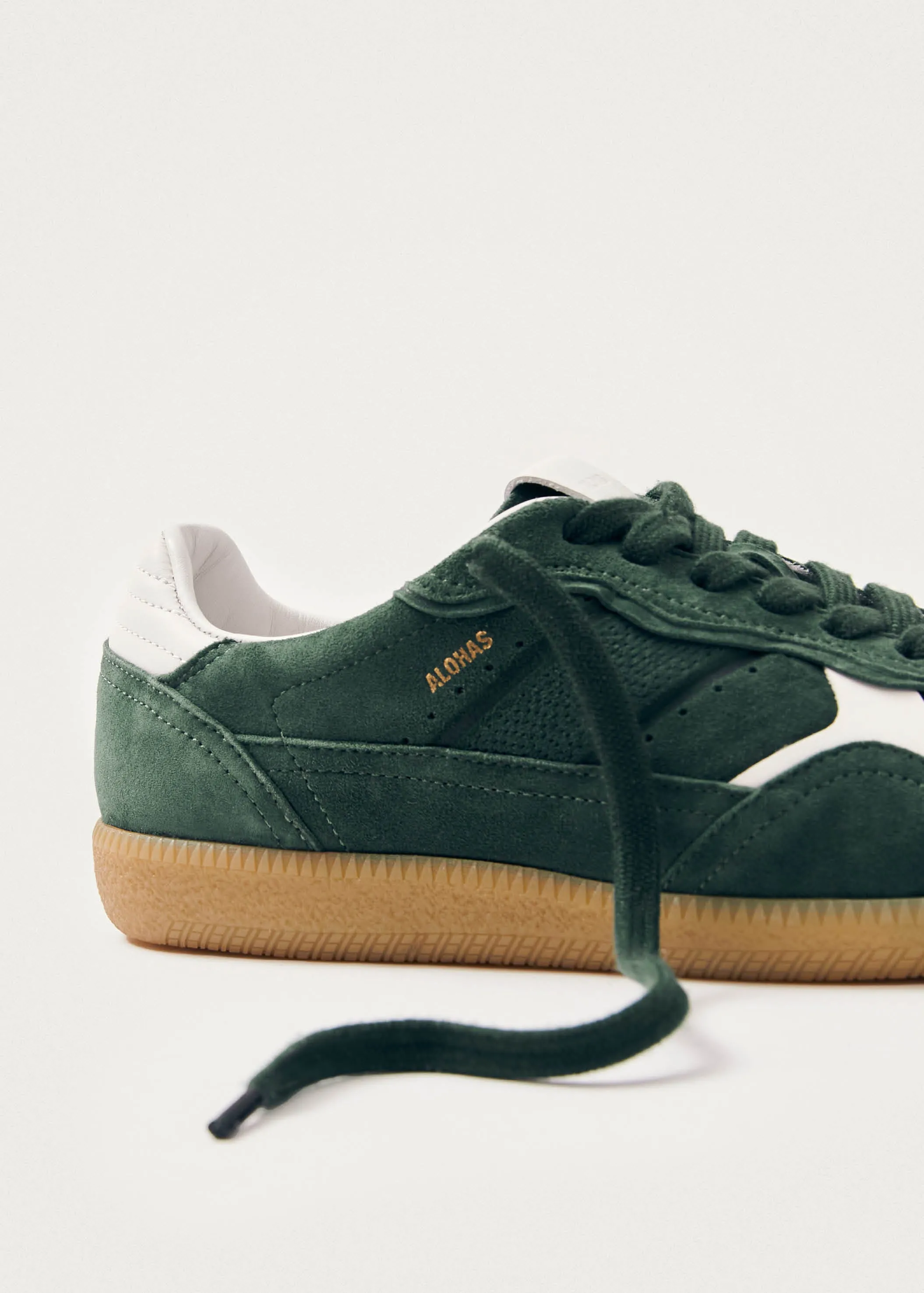 Tb.490 Rife Forest Green Leather Sneakers