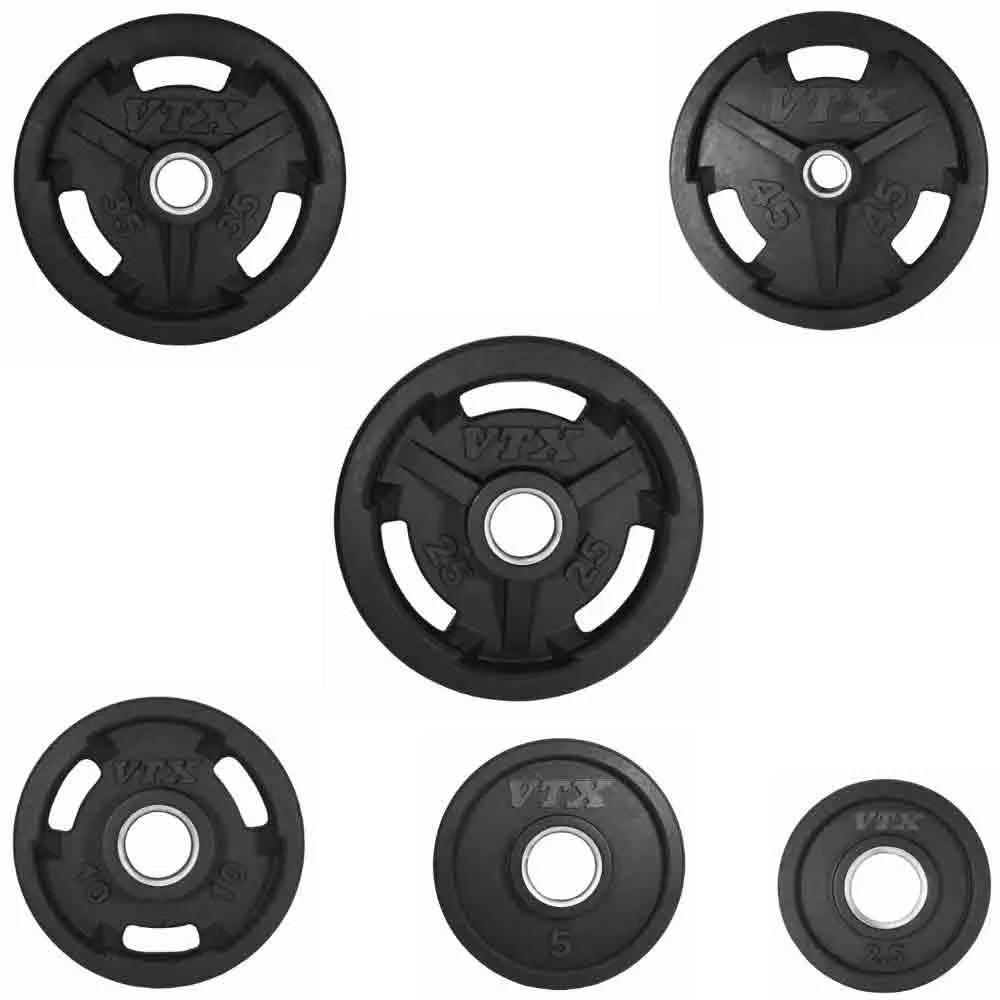 VTX Rubber Grip Plate 245 lb Set