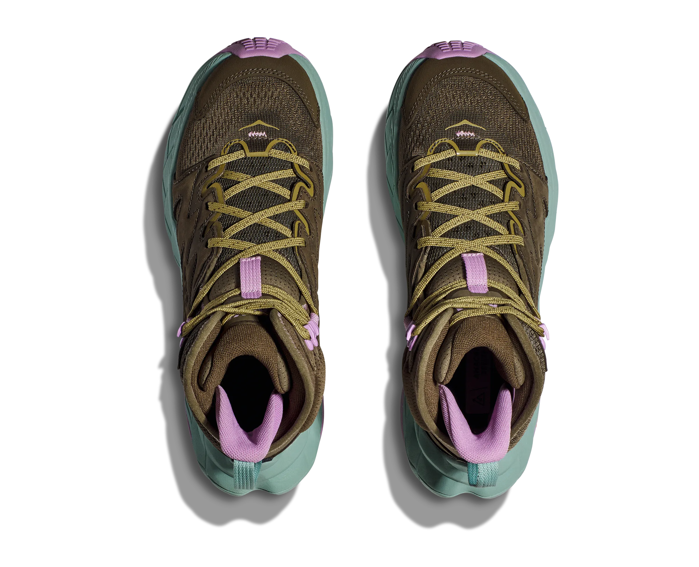 Women's Hoka Anacapa Breeze Mid Color: Dark Olive / Agave