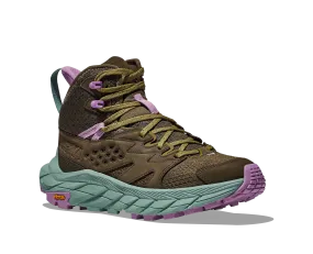 Women's Hoka Anacapa Breeze Mid Color: Dark Olive / Agave