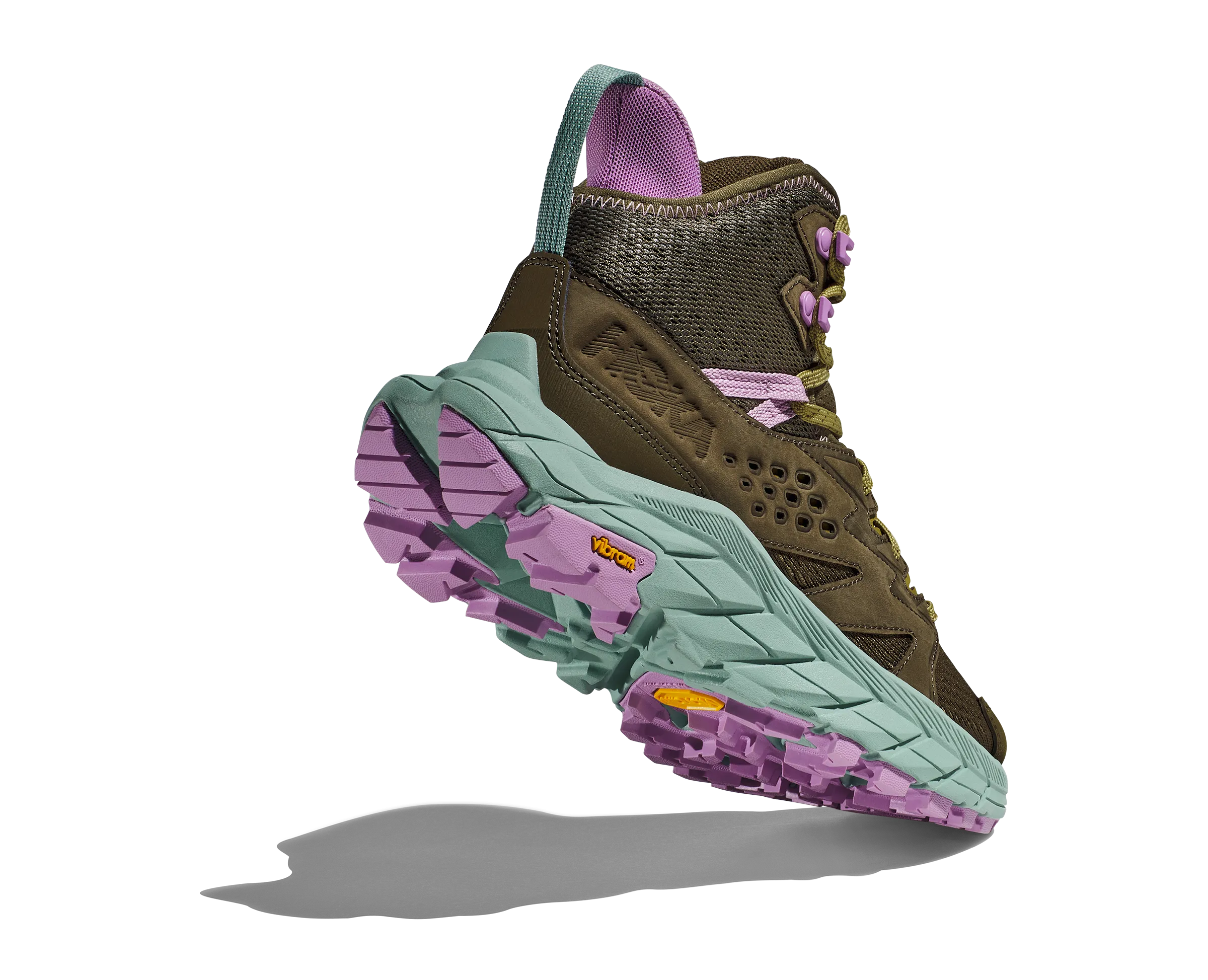 Women's Hoka Anacapa Breeze Mid Color: Dark Olive / Agave