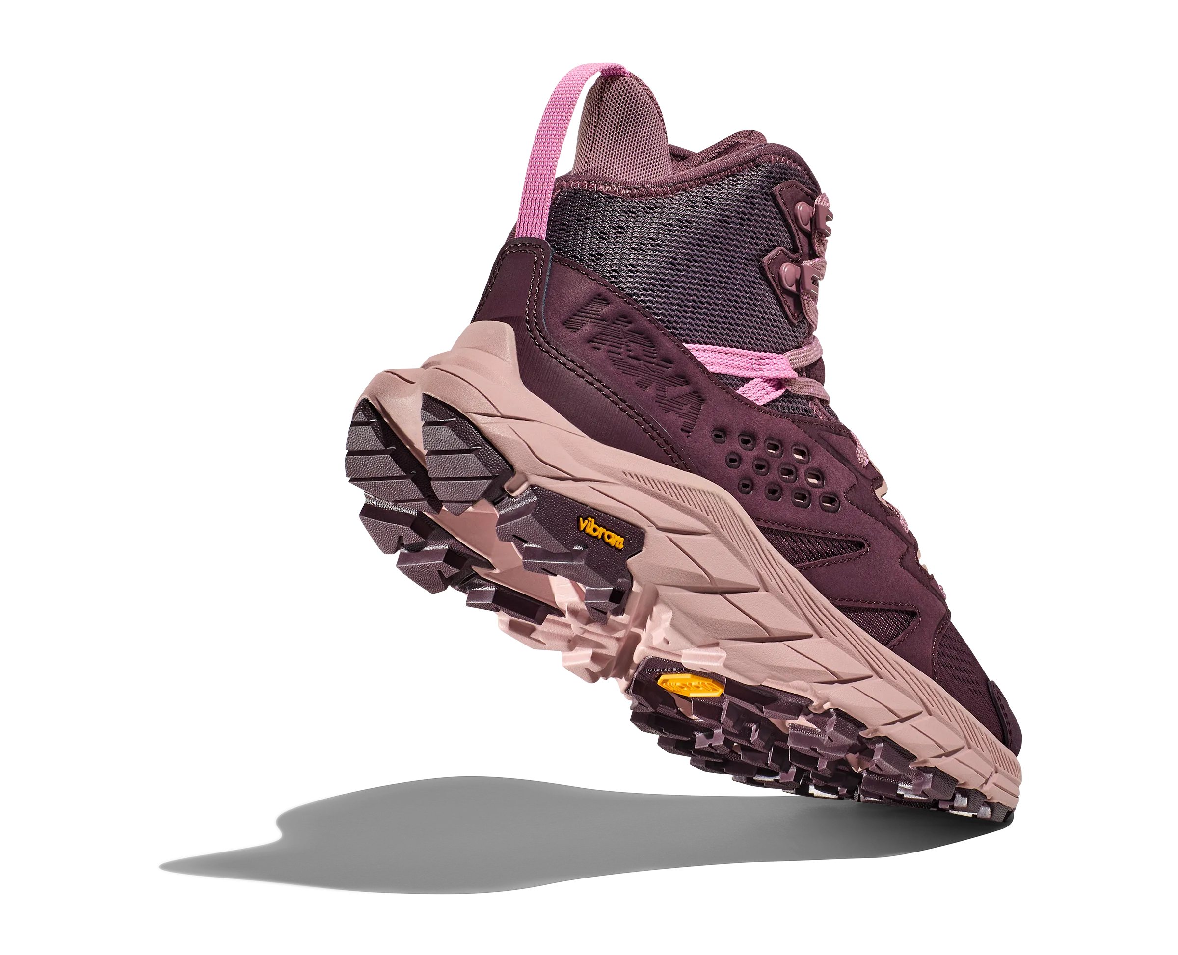 Women's Hoka Anacapa Breeze Mid Color: Raisin/Pale Mauve