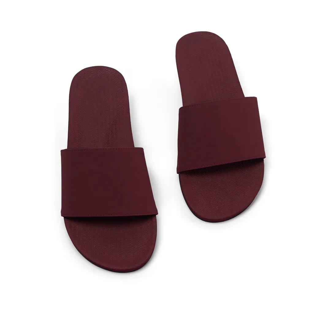 Women's Slide - Burgundy