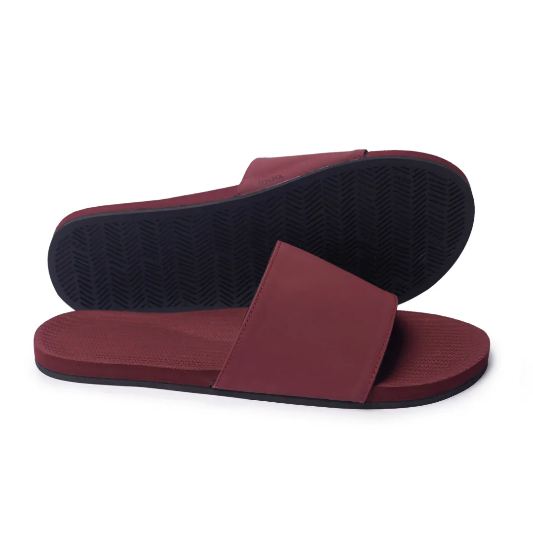 Women's Slide - Burgundy